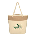 Burlap Rope Tote Bag
