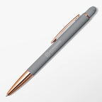 Engraved Aria Gel Pen with Rose Gold Trim