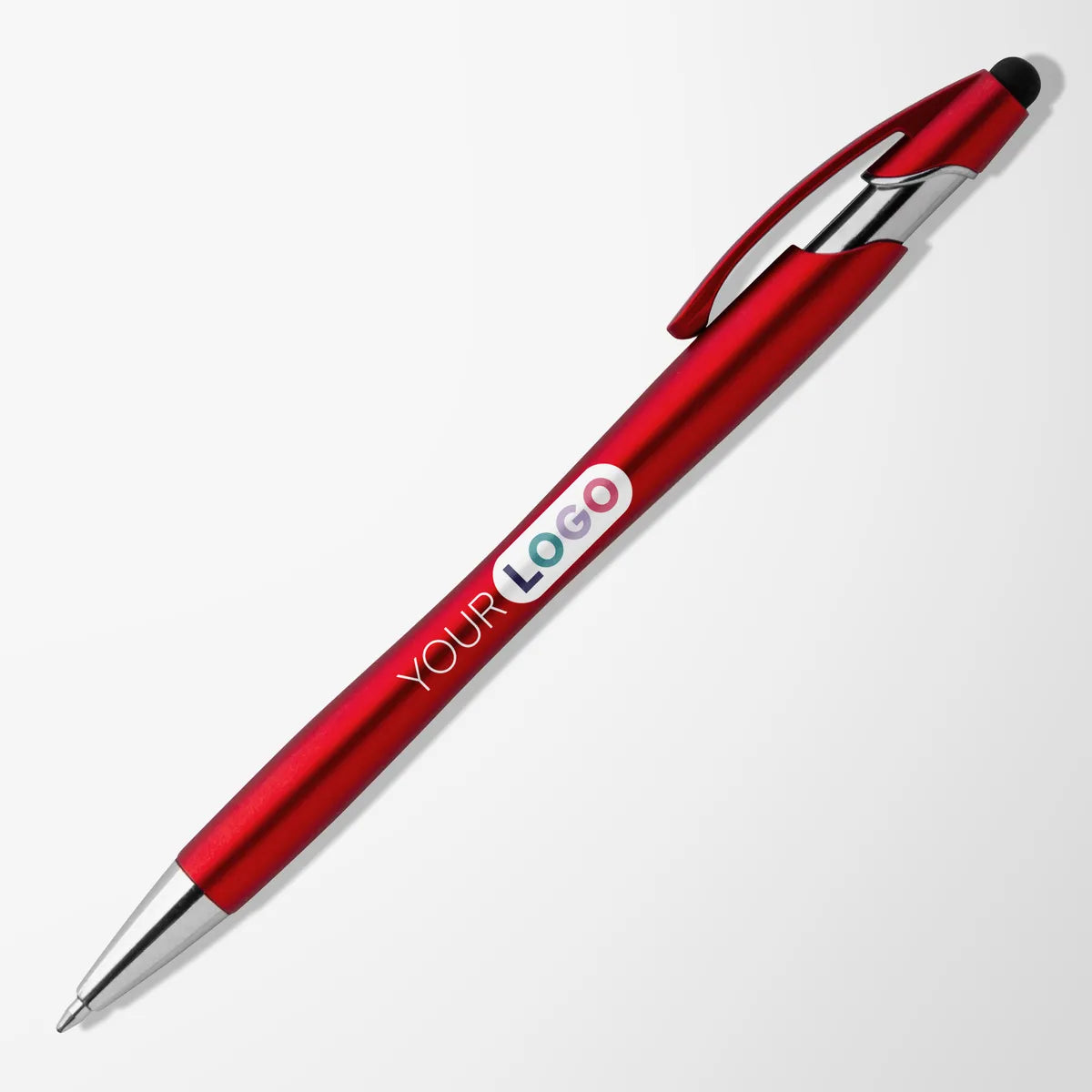 Full Color Recycled Metallic Vortex Stylus Pen