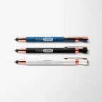 Engraved Soft Touch Tate Stylus Pen with Rose Gold Trim