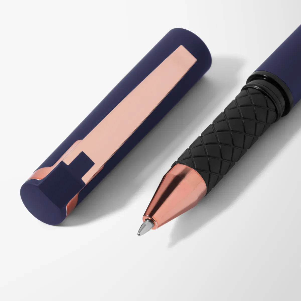 Full Color Hughes Gel Pen with Rose Gold Trim