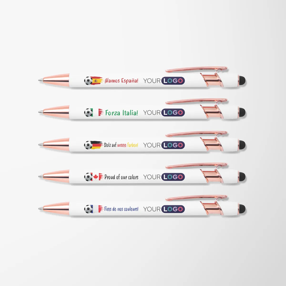 Full Color Match Day Alpha Pen with Rose Gold Trim