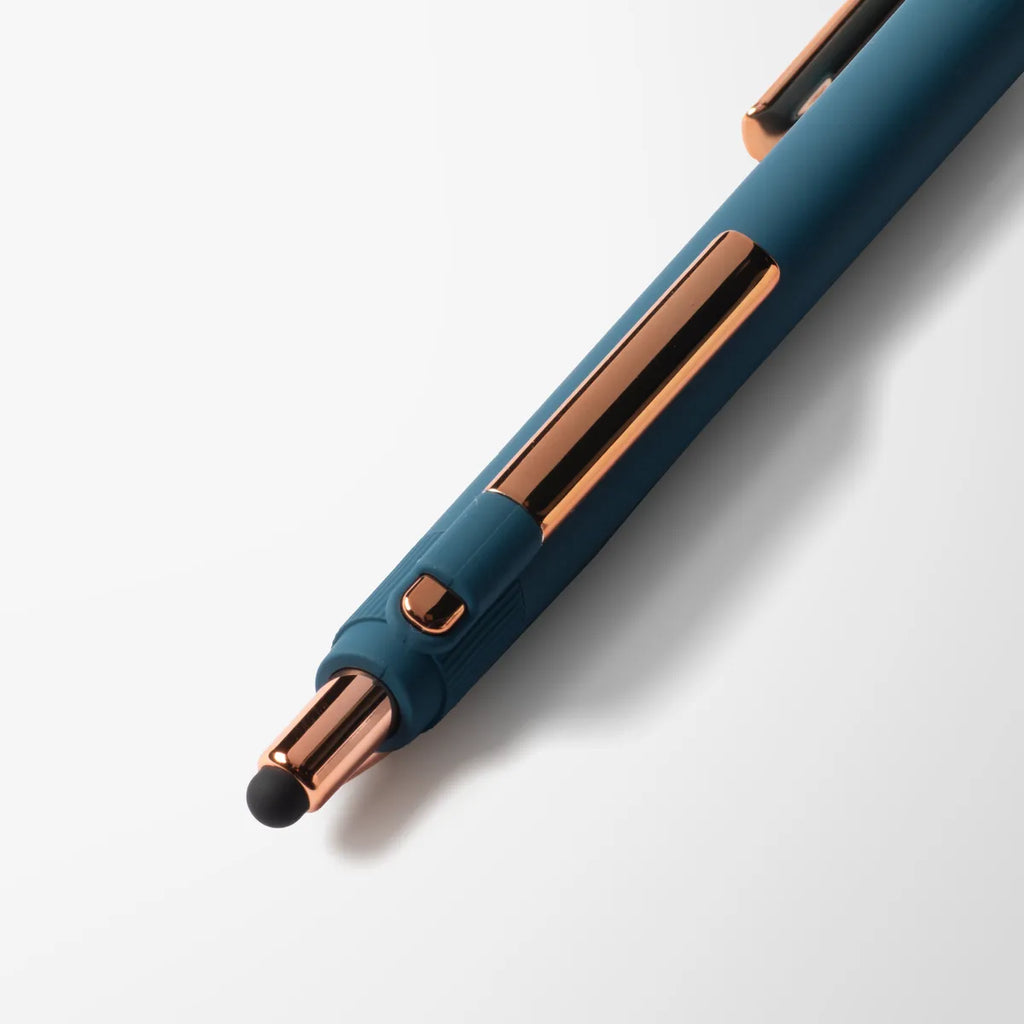 Full Color Monroe Stylus Pen with Rose Gold Trim