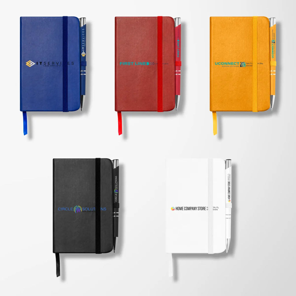 Full Color Soft Touch Notebook & Pen Set