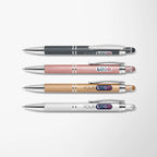 Full Color Mineral Soft Touch Diamond Stylus Pen