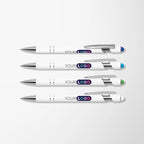 Full Color White Alpha Soft Touch Stylus Pen
