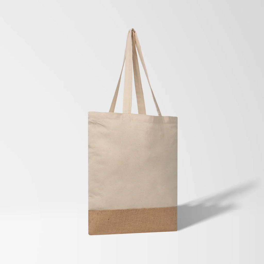 Veda 5 oz. Recycled Cotton & Jute Tote Bag