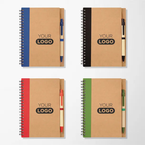 5"x 7" Recycled Kipling Spiral Notebook & Pen Set