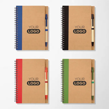5"x 7" Recycled Kipling Spiral Notebook & Pen Set