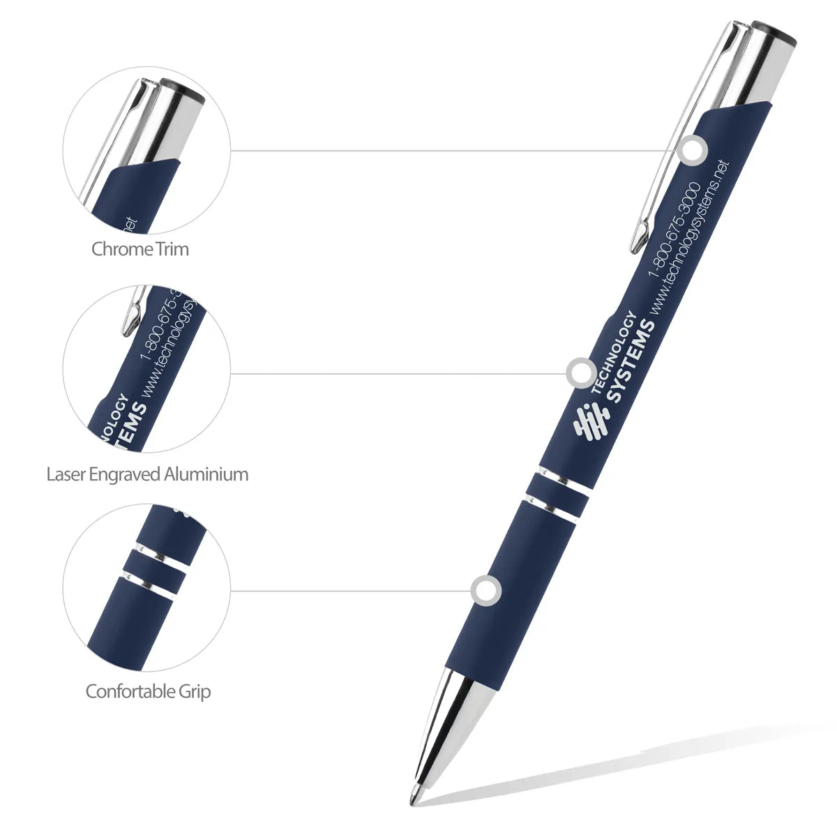 Engraved Soft Touch Paragon Pen