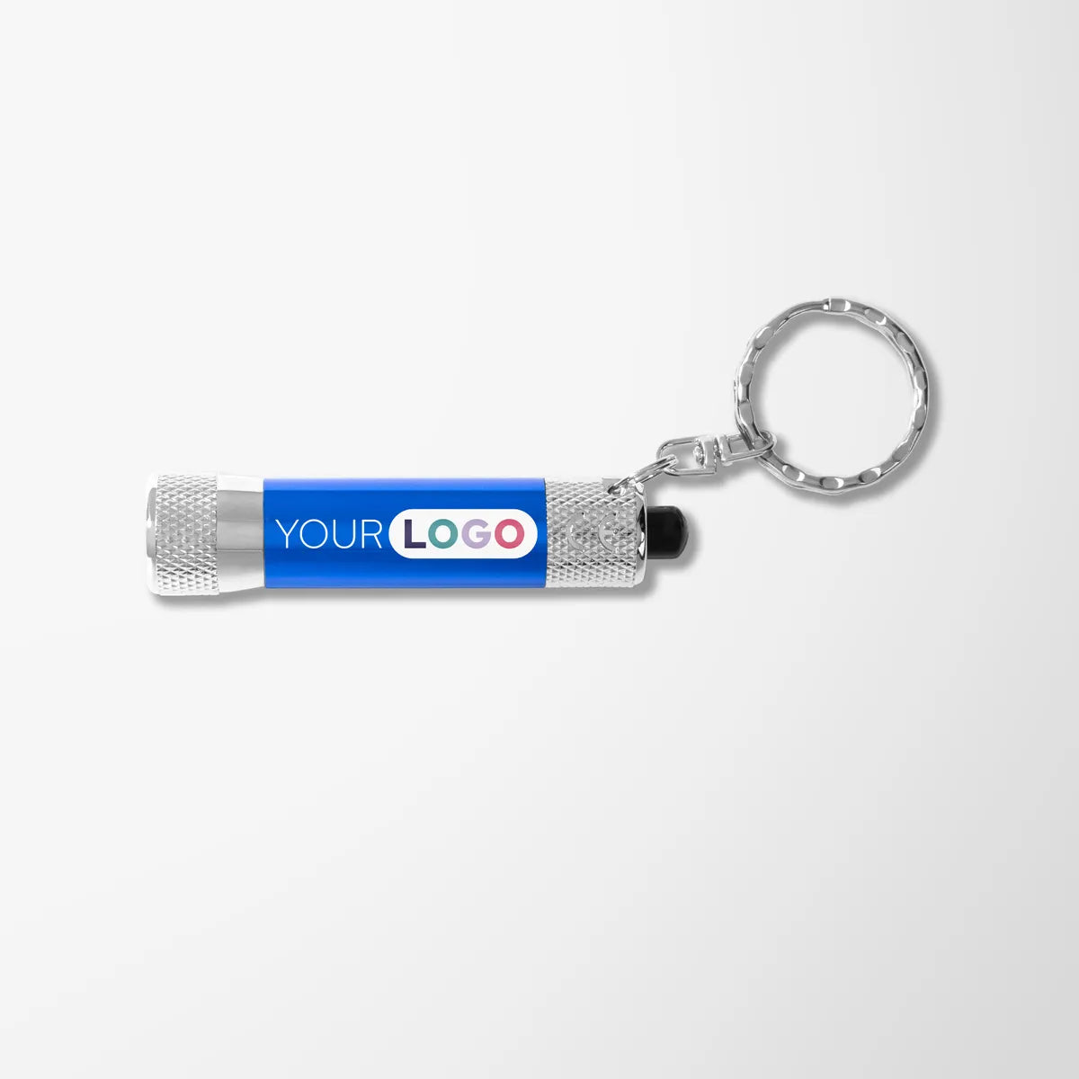 LED Flashlight Key Chain with Color Imprint