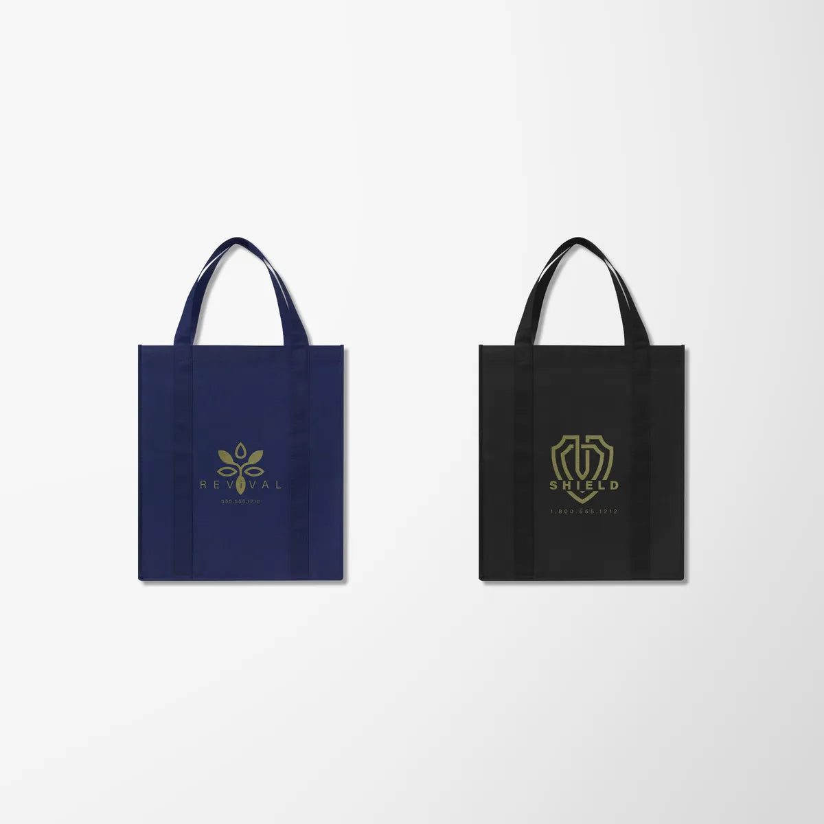 Lila Shopping Tote with Metallic Imprint
