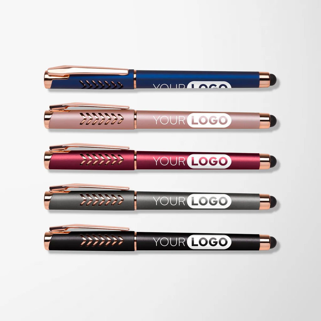 Hughes Gel Stylus Pen with Chevron Cap