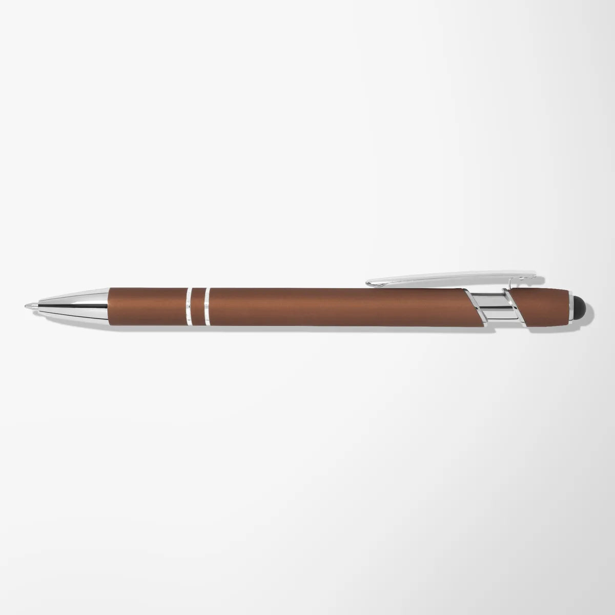 Engraved Mineral Alpha Soft Touch Stylus Pen