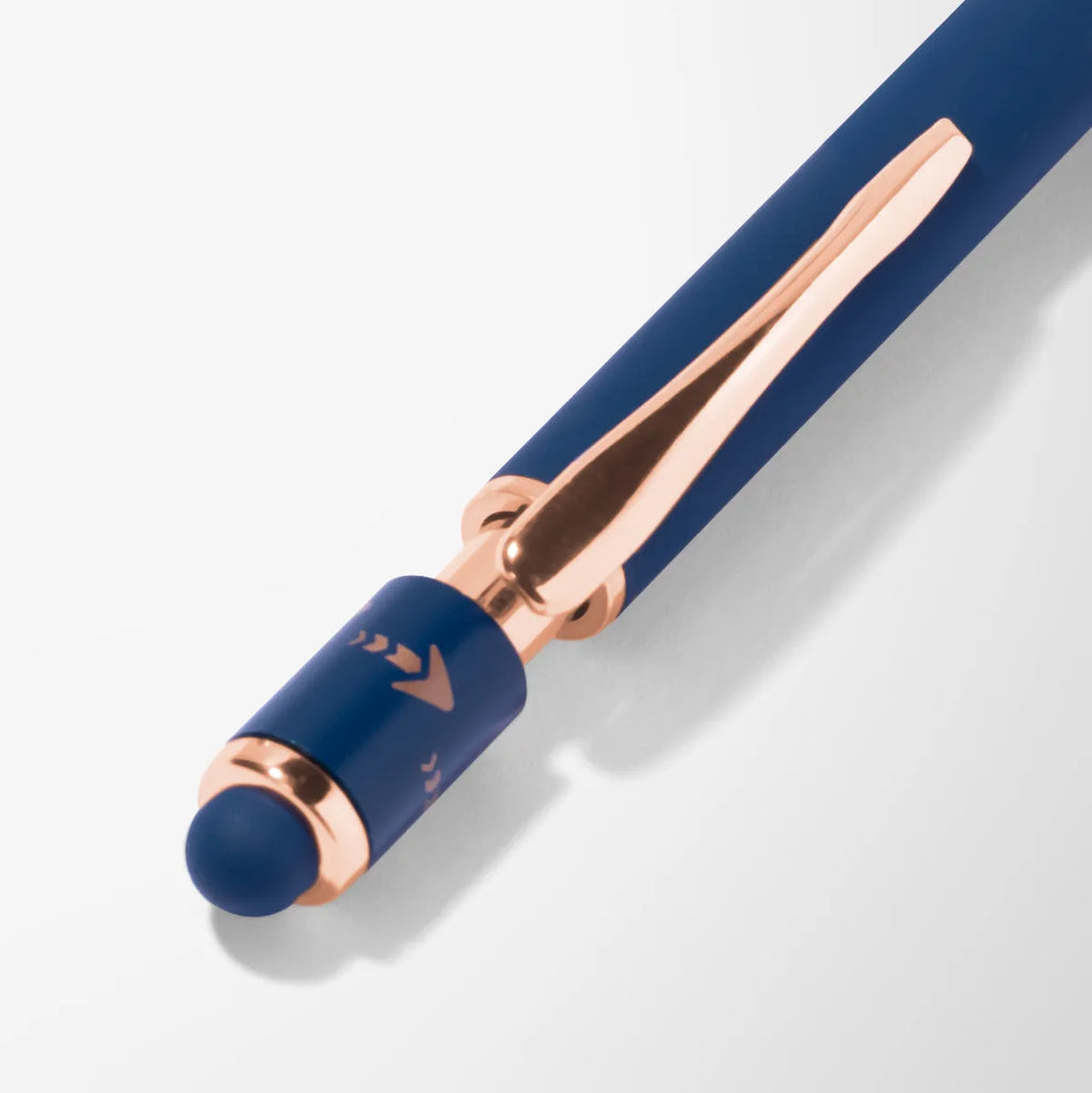 Full Color Etta Fidget Stylus Pen with Rose Gold Trim