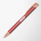 Engraved Soft Touch Paragon Pen with Rose Gold Trim