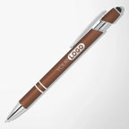 Engraved Mineral Alpha Soft Touch Stylus Pen