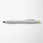 Curvaceous Metallic Stylus Pen/Highlighter