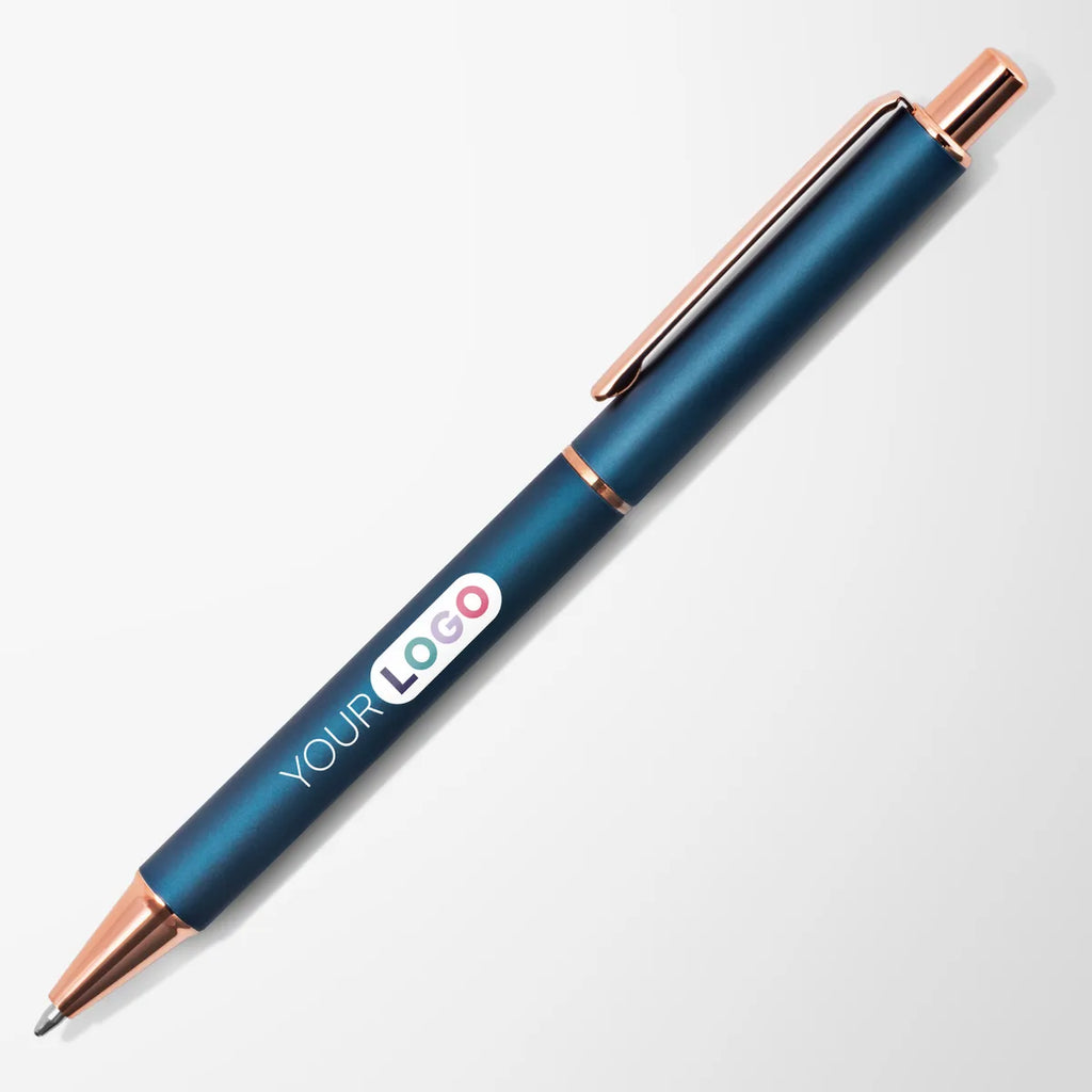 Full Color Mineral Capri Pen with Rose Gold Trim