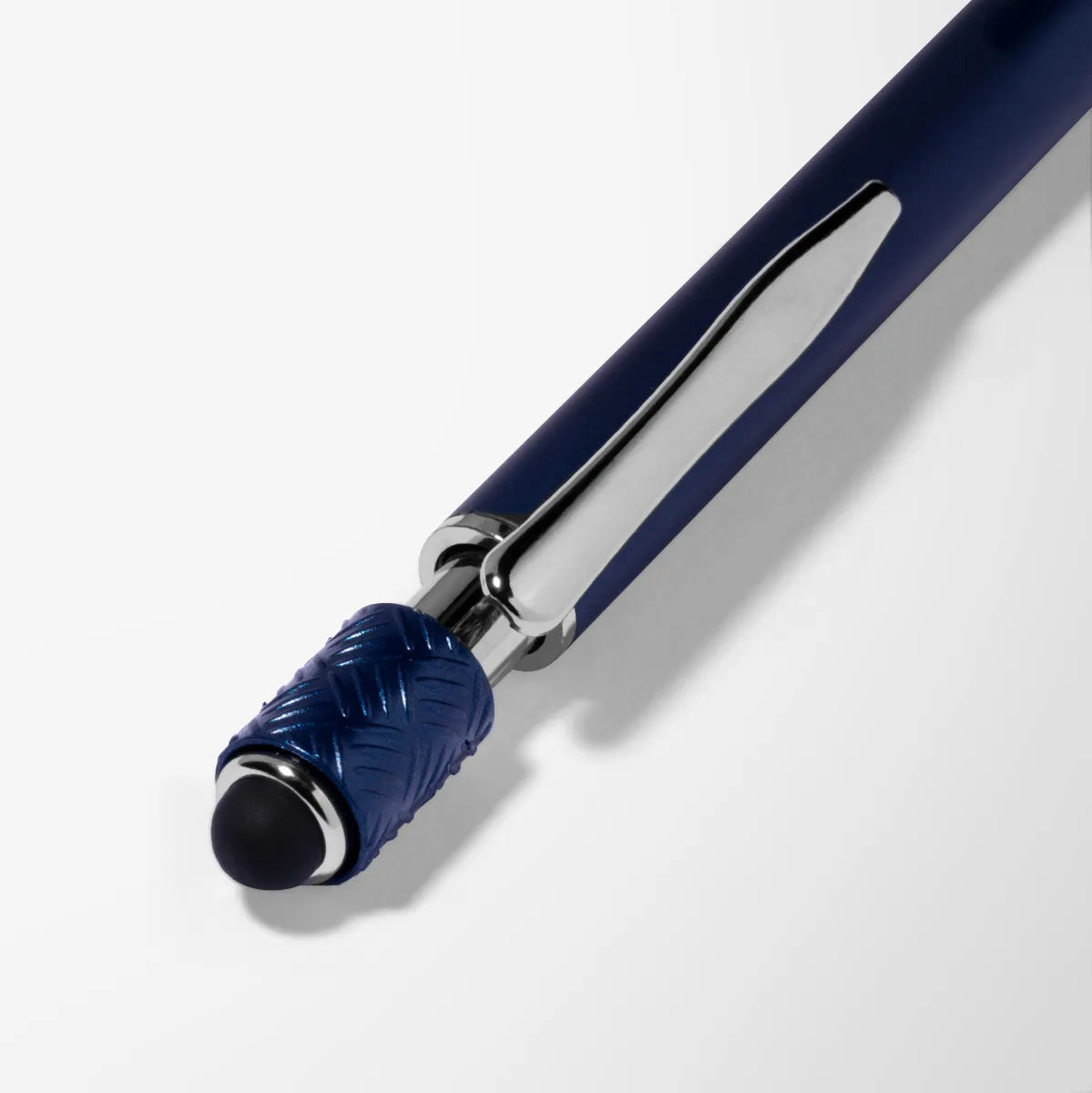 Engraved Soft Touch Compass Fidget Stylus Pen