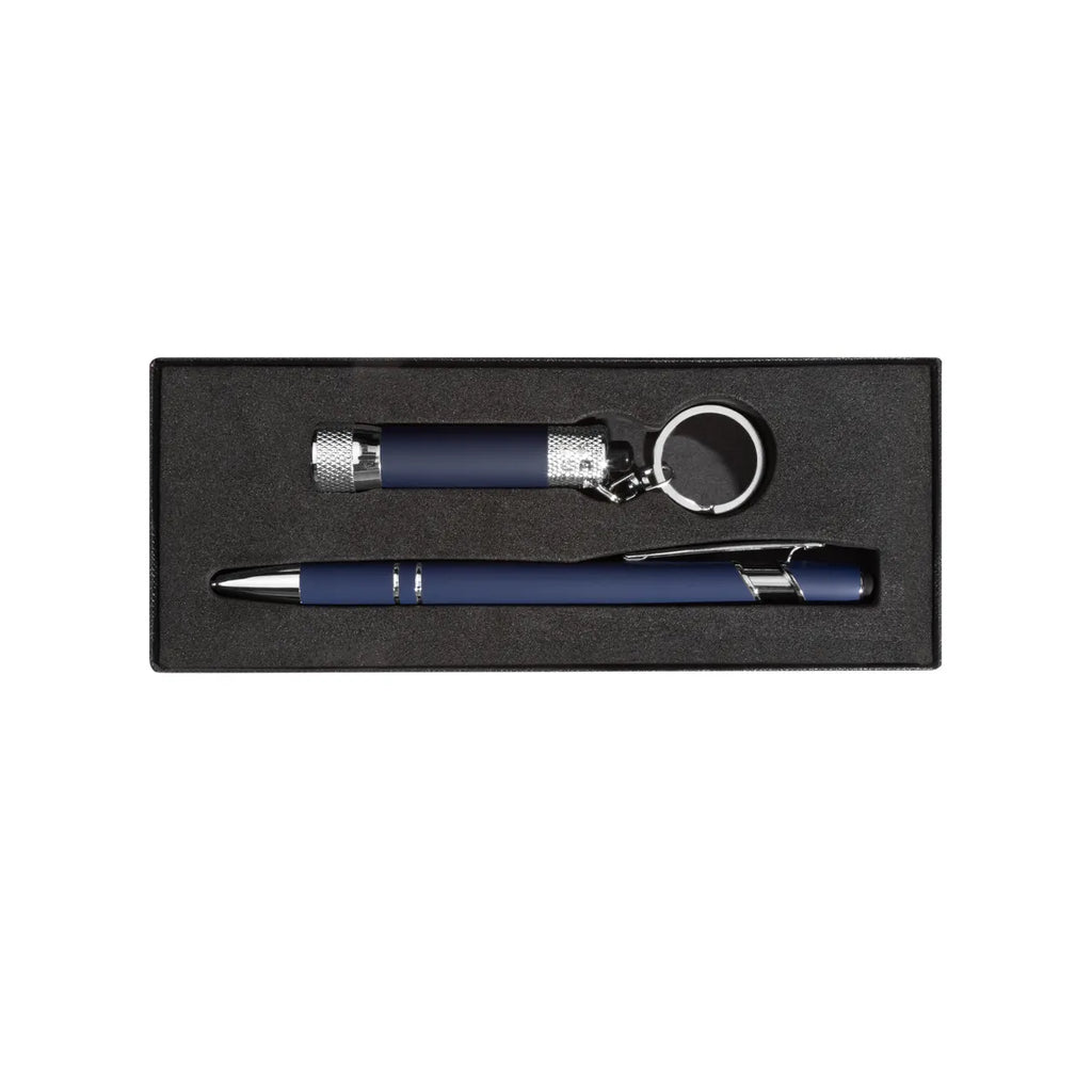Engraved Alpha Pen & Flashlight Gift Set with Window Box