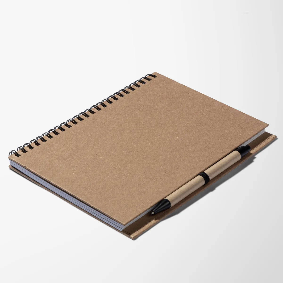 Eco 8.6 X 6.5 Kraft Spiral Notebook and Pen