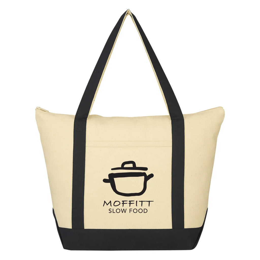 Folksy 12 oz. Cotton Canvas Tote Bag