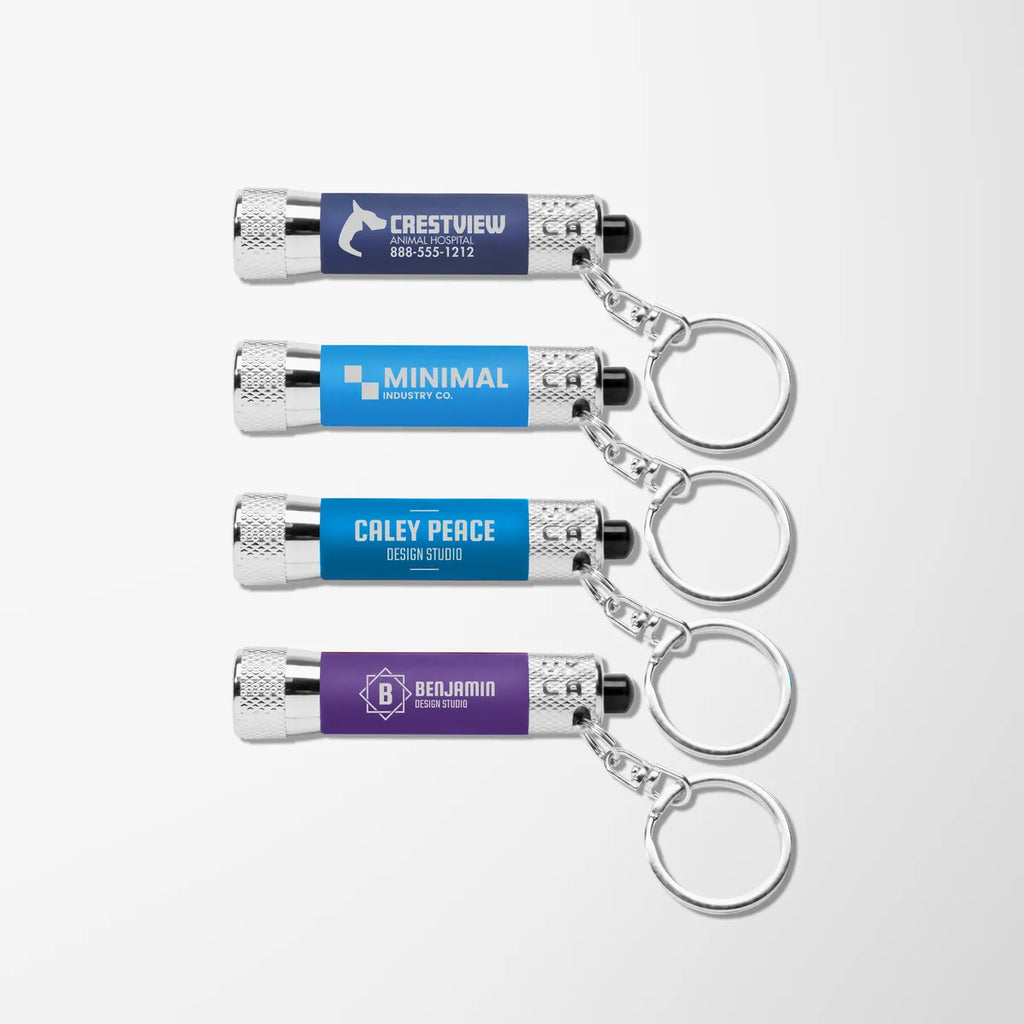 Soft Touch 3 LED Flashlight Keychain