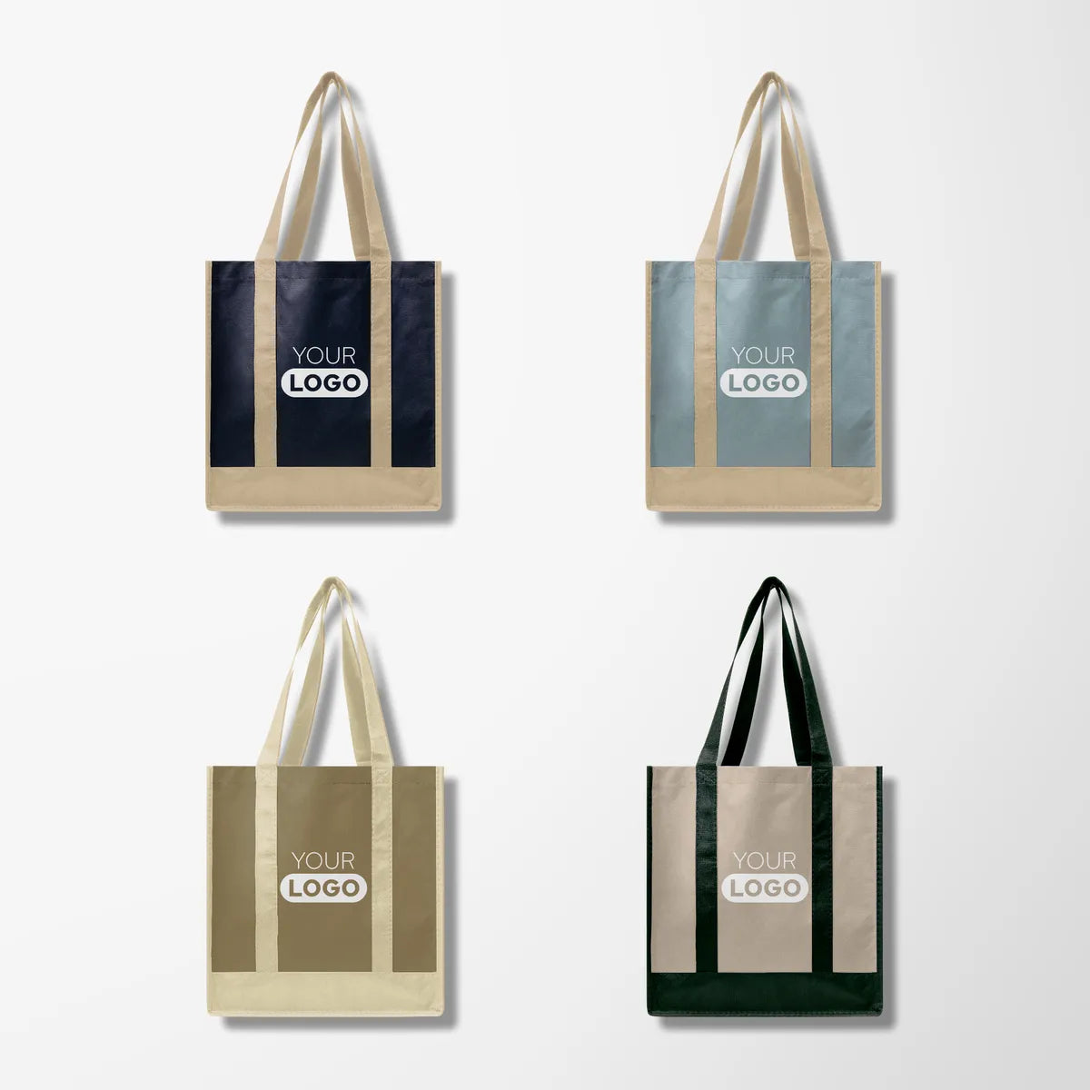 Two-Tone Shopper Tote