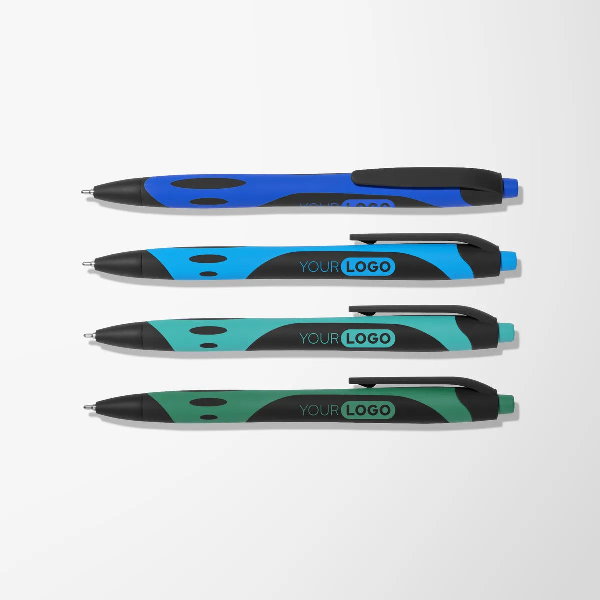 Black Soft Touch Gel Sport Hybrid Ink Pen