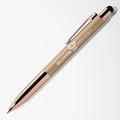 Engraved Mineral Aria Pen with Rose Gold Trim