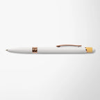 Full Color Recycled Soft Touch Portia Pen with Rose Gold Trim