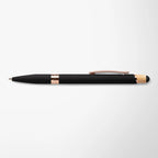Engraved Recycled Soft Touch Portia Pen with Rose Gold Trim