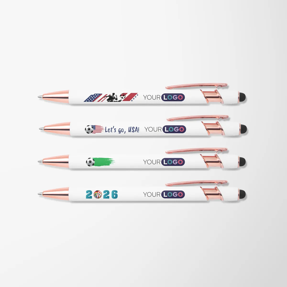 Full Color Match Day Alpha Pen with Rose Gold Trim