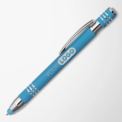Bright Engraved Soft Touch Maya Stylus Pen