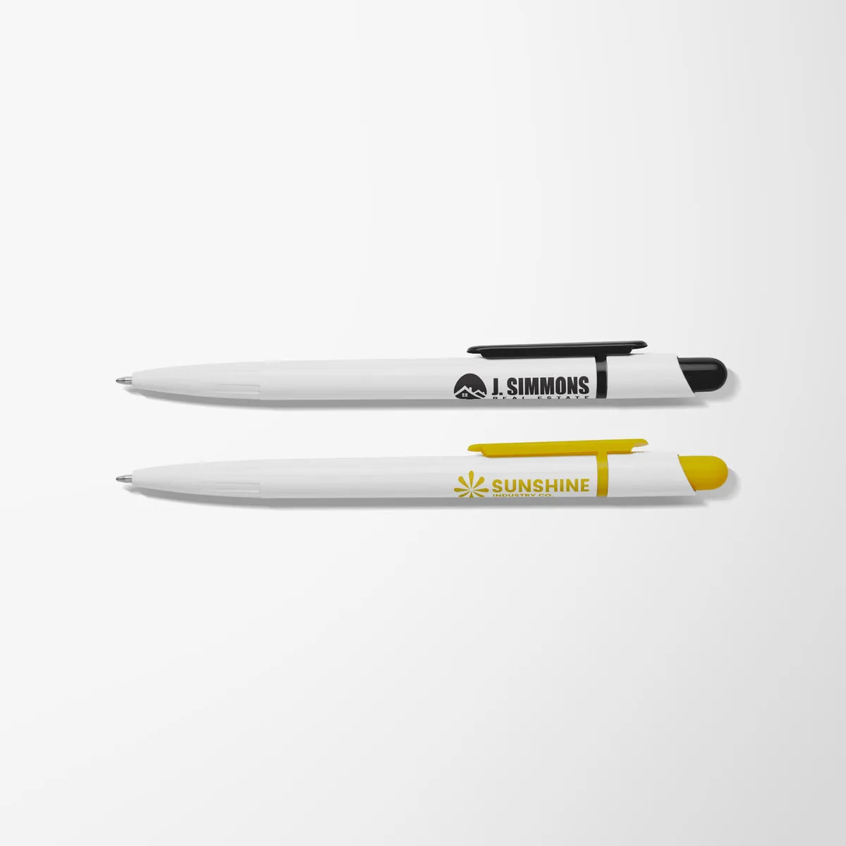 White Sunny Pen with Colored Trim