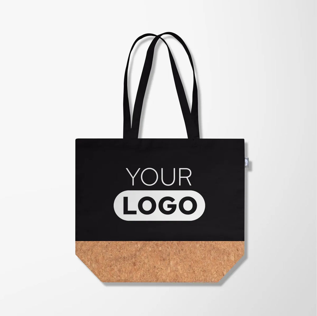 Gigi 9 oz. Recycled Cotton Tote Bag with Cork Trim