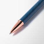 Engraved Deco Recycled Diamond Stylus Pen with Rose Gold Trim