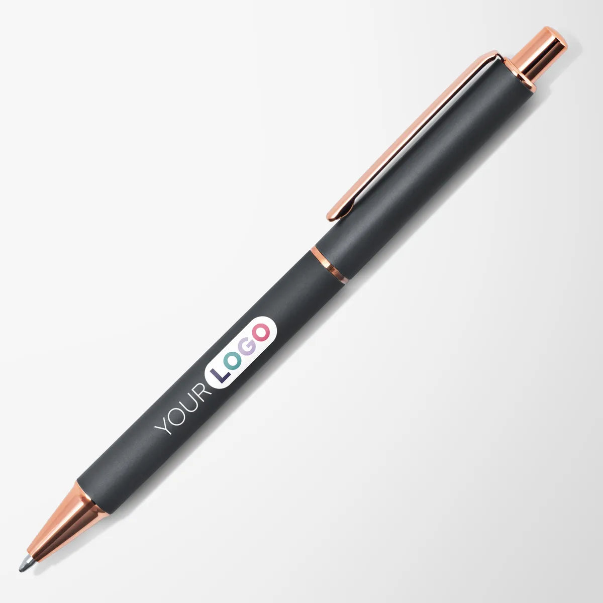 Full Color Mineral Capri Pen with Rose Gold Trim