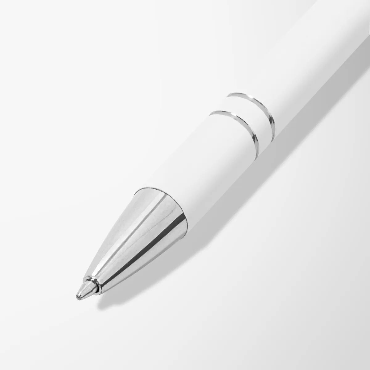 Full Color White Alpha Soft Touch Stylus Pen