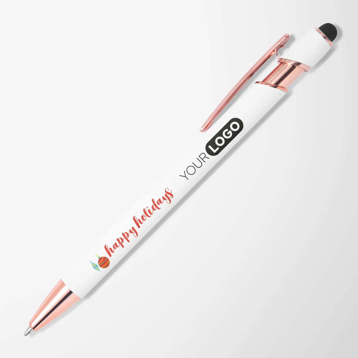 Full Color Alpha Pen with Rose Gold Trim & Designs