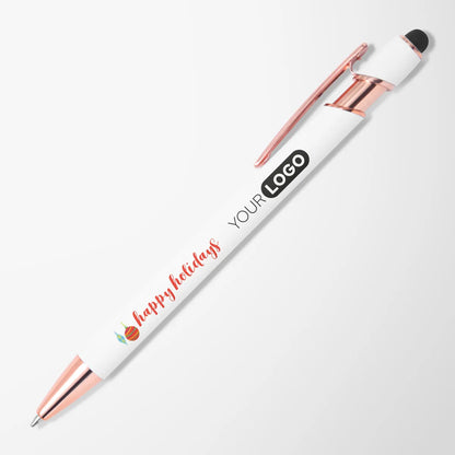 Full Color Alpha Pen with Rose Gold Trim & Designs