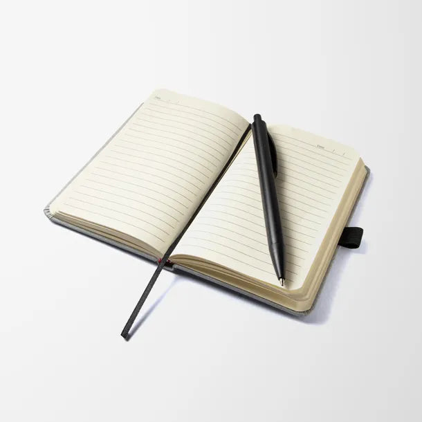 5.5'' x 3.5'' Palmer Recycled PU Leather Notebook & Pen
