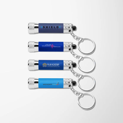 Soft Touch Flashlight Key Chain-Full Color Inkjet