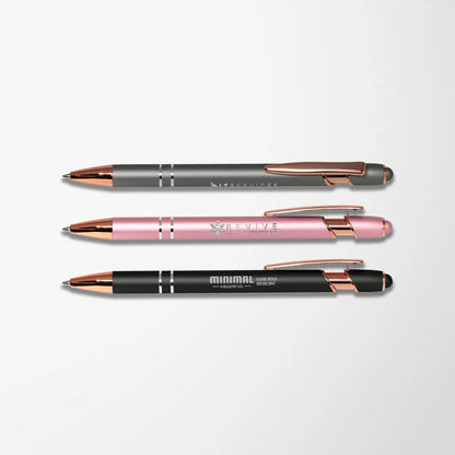Mineral Alpha Gel Pen with Rose Gold Trim