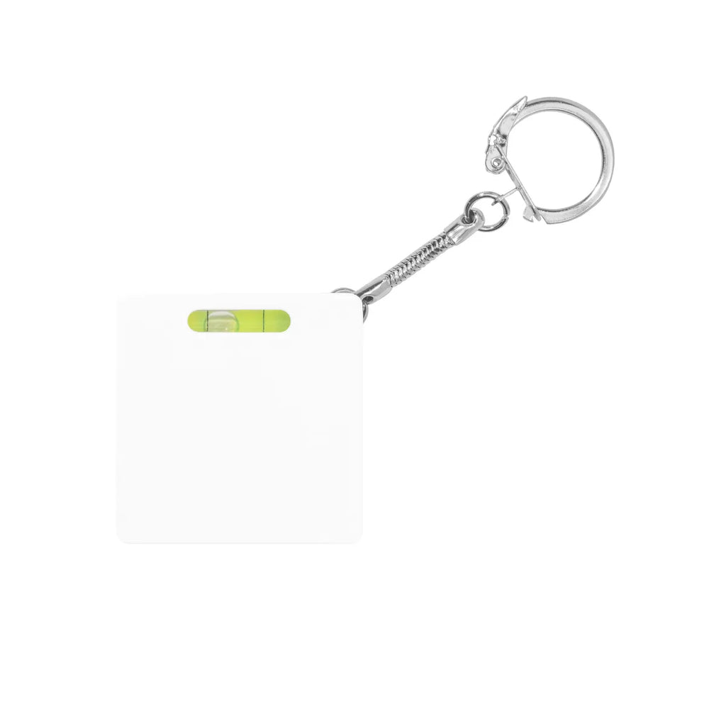 Square Level Tape Measure Key Tag