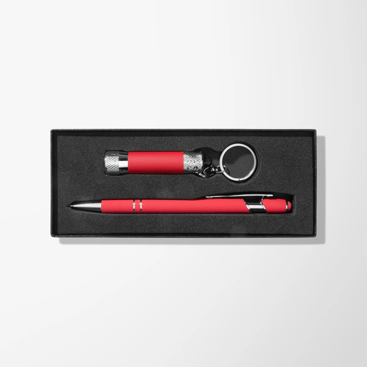 Full Color Alpha Pen & Flashlight Gift Set in Window Box