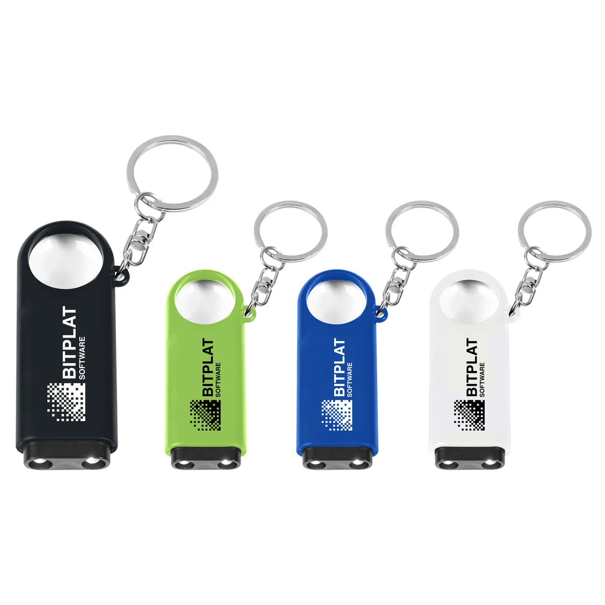 Magnifier & LED Light Keychain