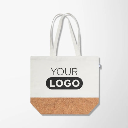 Gigi 9 oz. Recycled Cotton Tote Bag with Cork Trim