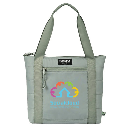 Full Color Igloo® Packable Puffer Recycled 10-Can Cooler Bag
